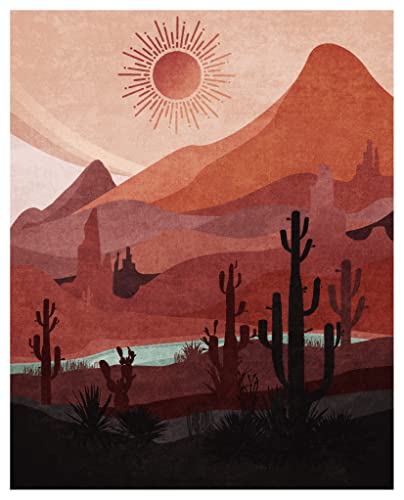 Sylvana Workshop - Sun Moon Minimalist Wall Art ,Unframed(8X10 Set Of 2 Wall Decor), Mid Century Modern Wall Decor, Boho Posters For Bedroom, Contemporary Art Prints #TOP5