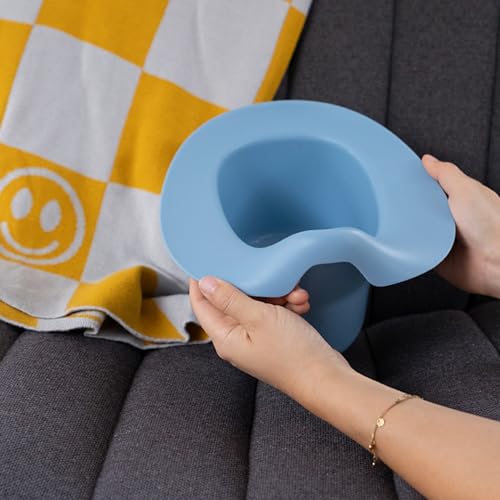 Kindsgut Abhaltetöpfchen für Babys, Babytopf WC/Klo, hochwertige Qualität und dezente Farben, abhalten und windelfrei, Taubenblau