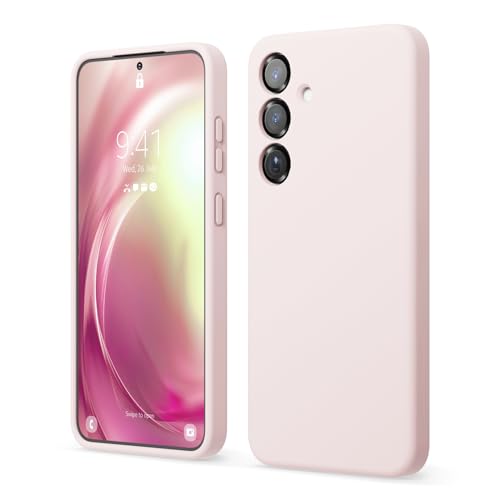 Image of elago Compatible with Samsung Galaxy S25 Plus Case, Liquid Silicone Case, Full Body Protective Cover, Shockproof, Slim Phone Case, Anti-Scratch Soft Microfiber Lining, 6.7 inch (Lovely Pink)