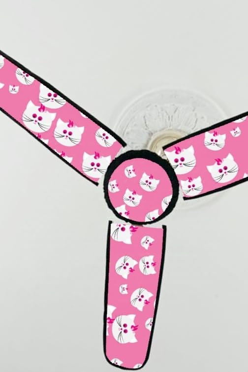 Image of Dustproof Premium Three Blade Ceiling Fan Cover with attachable Enclosure, Set of 1 Fan Cover (Cartoon).