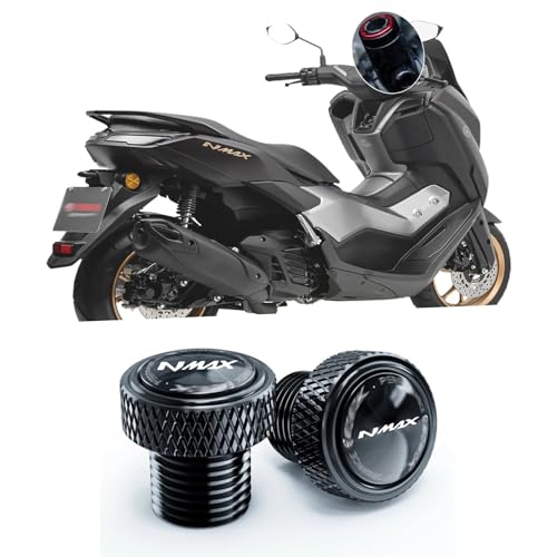 GoGoDDJP For XMAX300 NMAX155 NMAX125 2023 2024 2025 2026 �̃o�b�N�~���[�}�E���g�z�[���v���O�ƃX�N�����[�L���b�v�ɓK�� (NMAX,�u���b�N) [���s�A���i]
