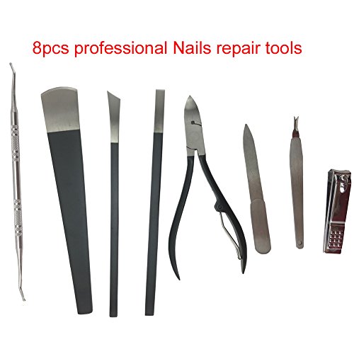 Fashion Craft Spove Pedicure Sets Professional Pedicure Knife Kit Foot Care Callus Corn Cuticle Clipper Pusher Remover Travel Case - Thumbnail 3