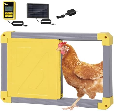 Automatic Chicken Coop Door with Anti-Pinch Detection, Solar Powe...