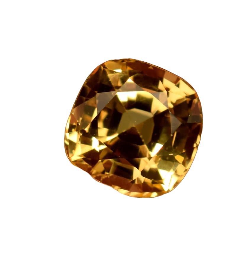 Saphir Padparadscha naturel facetté idéal pour réparer une bague ancienne