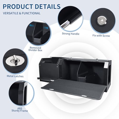 Organiseur de coffre de voiture anti-désordre de 92 cm avec couvercle protecteur - 3