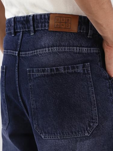 Image of Urbano Fashion Men's Loose Baggy Fit Cargo Carpenter Jeans with 6 Pockets Non-Stretchable