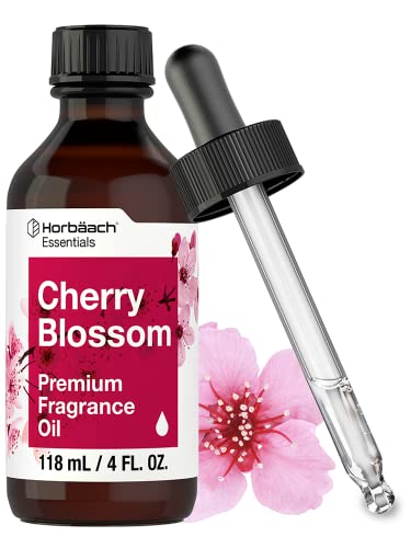 Cherry Blossom Fragrance Oil | 4 Fl Oz (118Ml) | Premium Grade | For Diffusers, Candle And Soap Making, Diy Projects & More | By Horbaach #TOP21