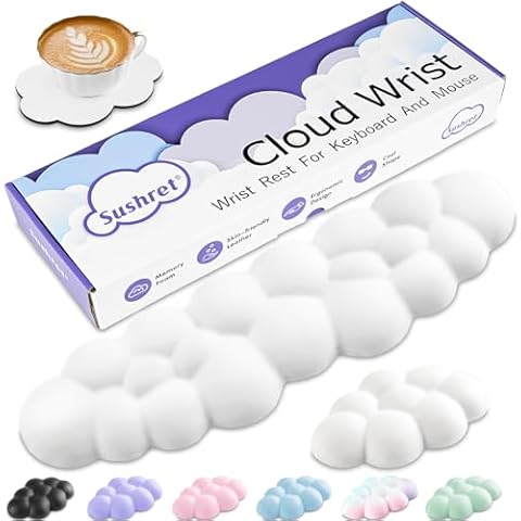 Cloud Wrist Rest Set with Memory Foam Cover
