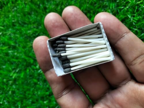 Image of ZM Small Size Wax Match Box / 5600 Safety Wax Match Sticks - Pack of 200 Box