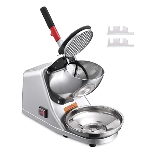 WeChef Commercial Electric Ice Crusher Shaver Shaved Icee Snow Cone Maker Stainless Machine 300W 1450 r/min 143 lbs/hr