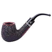 Pipe En Bruyère Artisanale - Modèle Courbé, Cadeau Pour Fumeur Débutant Ou Collectionneur