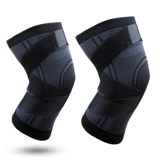 Kit 2 joelheira ortopédica imobilizador de joelho de compressão vôlei crossfit esportiva perna para Articulação Dores Ortopédica Recuperação ideal para corrida caminhada academia futebol cross training volei (Preto)