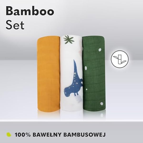 LIONELO Bamboo Set, 3 шт. — натуральные бамбуковые пелёнки 70x70, с 1-го дня жизни, с антибактериальным и противогрибковым эффектом, гипоаллергенные, нежные, мягкие, плед, подстилка для смены подгузников