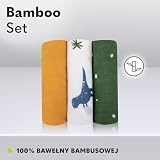 LIONELO Bamboo Set 3szt naturalne pieluszki bambusowe 70x70 od 1 dnia życia, antybakteryjne, przeciwgrzybiczne, hipoalergiczne, delikatny, miękki, kocyk, podkład do przewijania