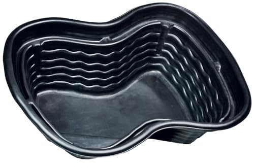 Bonussi Laghetto Artificiale Termoformato in PE 124x90x58 cm 250 Litri Nero