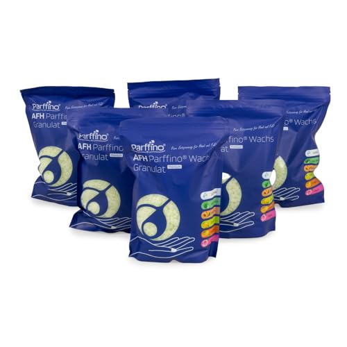 AFH Parffino® Wachs Granulat | 6 x 454 g | Zitrone, Schmelzpunkt 47-49 Grad