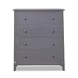 Sorelle Furniture Berkley Baby Dresser – Dresser for Nursery, Kids Bedroom Furniture, Dresser Drawers, Nightstand for Child’s Room with Drawers, Nursery Furniture for Infant-Weathered Gray