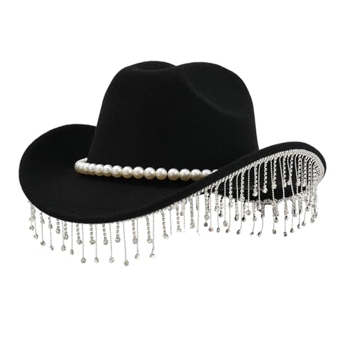 Chapeau de bordure en denim adulte pour mariage et soirée à thème