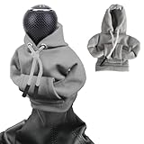 LIKENNY ギアスティックパーカーカバー 汎用 シフトノブカバー 車内 装飾 面白い車の装飾 アクセサリー カーシフター保護カバー ギアシフタープロテクター ダストカバー 自動 手動 変速機 取り付け簡単 (グレー), LNR004