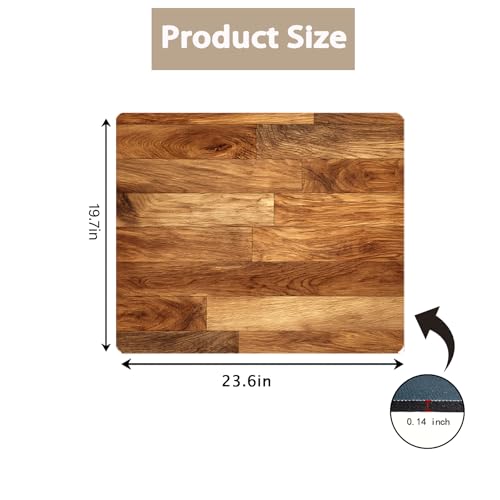 Image of Washer Dryer Top Cover Mat, Non-Slip Laundry Room Decor, Laundry Room Kitchen Appliance Decor Protector Universal 23.6 inchx19.7 inch (Wood Grain 2)