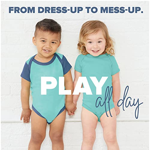 RABBIT SKINS Baby Bodysuit Girl & Boy | Newborn 0-3 Months to 24 Months 5-Pack Bulk Set, Snap Easy Closure4