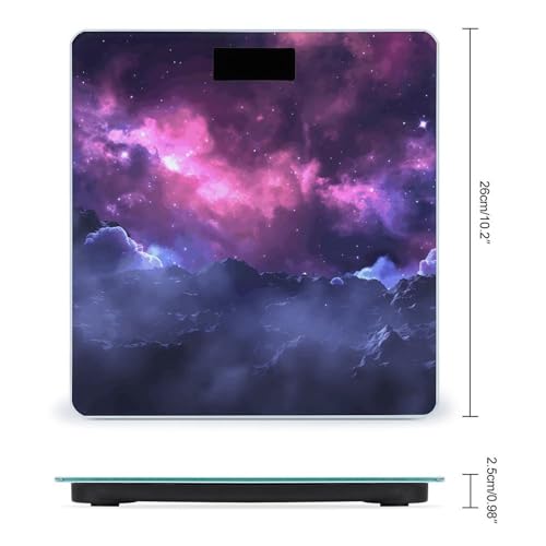 Báscula Digital para Baño Magic Galaxy Sky Morada miniatura 2