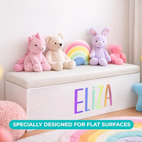 Vinilo Decorativo Personalizado Nombre Arcoíris para Pared miniatura 5