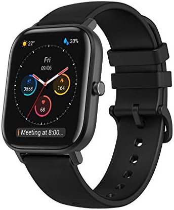 Amazfit GTS Fitness Smartwatch with Heart Rate Monitor, 14-Day Battery  Life, Music Control, 1.65\