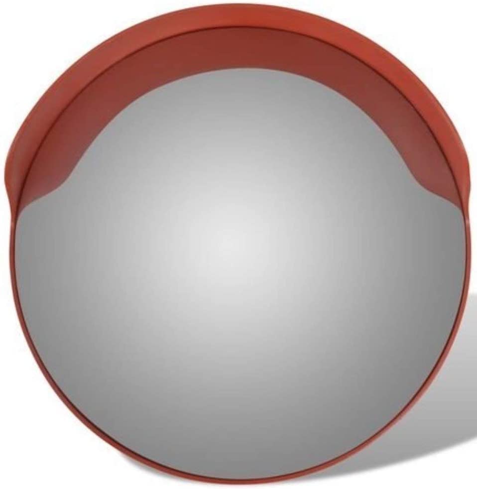 REPLOOD Specchio Stradale Convesso 60cm Traffico per Strade Private Senza Visuale Infrangibile con Supporto di Fissaggio