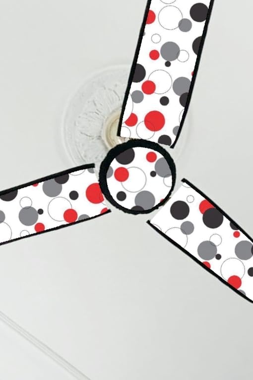 Image of Dustproof Premium Three Blade Ceiling Fan Cover with attachable Enclosure, Set of 1 Fan Cover (White).