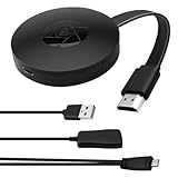 Compatible avec de nombreux appareils : le dongle Miracast fonctionne avec Android, iOS, Windows et macOS. Prend en charge Miracast, DLNA et AirPlay. S'adapte à tous les appareils compatibles HDMI tels que TV, projecteur ou moniteur et les transforme en écrans multimédias sans fil.