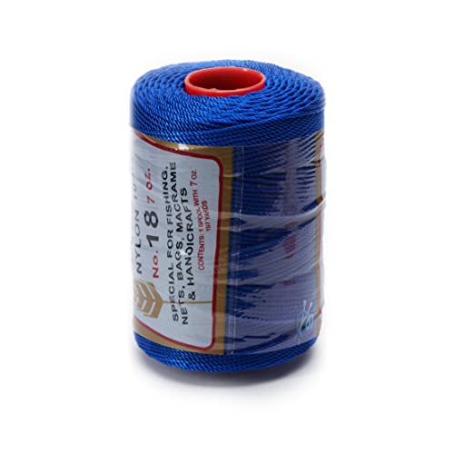 Image of Espiga No.18-100% Nylon Omega String Cord for Knitting and Crochet - 21 Royal Blue