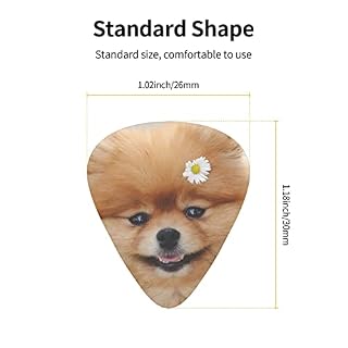 Médiators en celluloïd coloré avec motif chien avec fleur – 3 épaisseurs différentes – Pour basse, amateurs de musique – Pour guitare électrique et acoustique – Comprend 0,46 mm, 0,71 mm, 0,96 mm - Les Beatles, Paul McCartney, John Lennon, RIngo Starr, George Harrison Médiators en celluloïd coloré avec motif chien avec fleur - 3 épaisseurs différentes - Pour basse, amateurs de musique - Pour guitare électrique et acoustique - Comprend 0,46 mm, 0,71 mm, 0,96 mm – Image 4