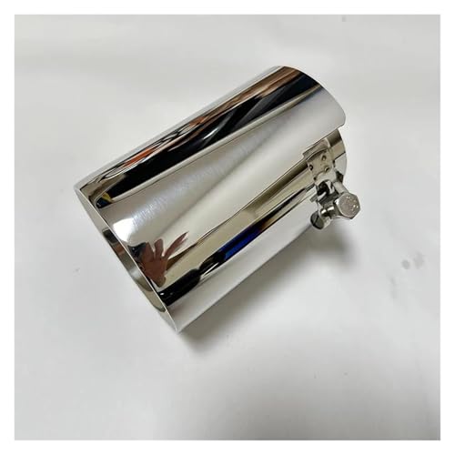 Car Stainless Steel Exhaust Auto Parts Exhaust Pipe Tail Throat Suppressor Caudal Bill Titanium Black Be Suitable For Bmw F87 For M2 For M3 For M4 For M5 For M6(Silver 63mm-89mm)