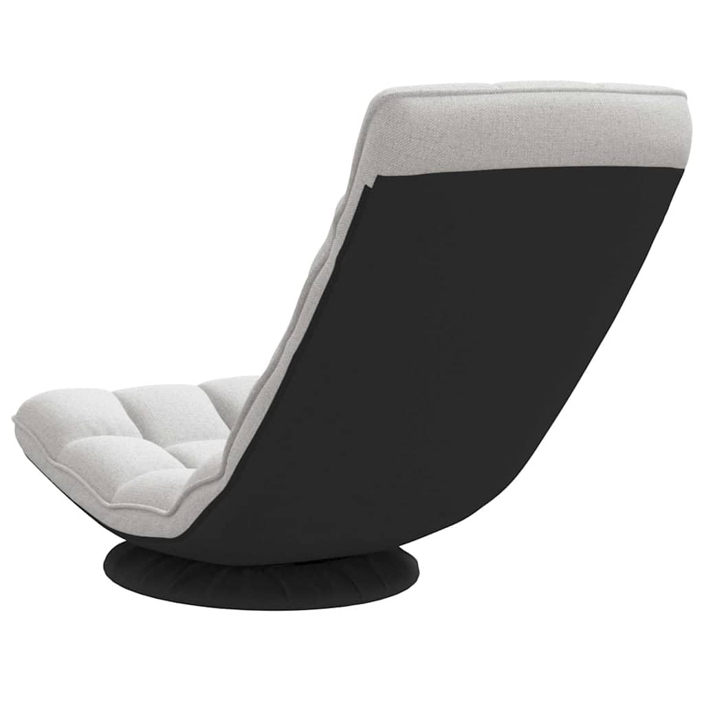 vidaXL Sillón Giratorio de Suelo de Tela Gris Nube 70x51x79 cm, Silla giratoria, Silla de Juego de Piso, Silla de Piso Plegable