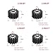 LYMFE Industrial helical Gear 2.5Mod 10T-25T 45# Steel Spur Gear Metal Module 2.5 Moter Gear Wheel 10 Tooth-25 Tooth (Size : 21 Teeth)