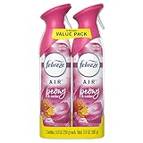 Febreze Air Odor-Eliminating Air Freshener, Peony & Cedar, 2 Ct, 8.8 Fl Oz Each (17.6 Fl oz Total)