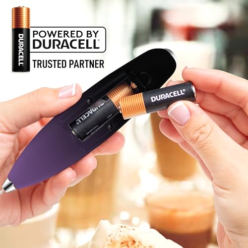 image for Zulay Kitchen Powerful Milk Frother Wand With 4 AA Duracell Batteries 