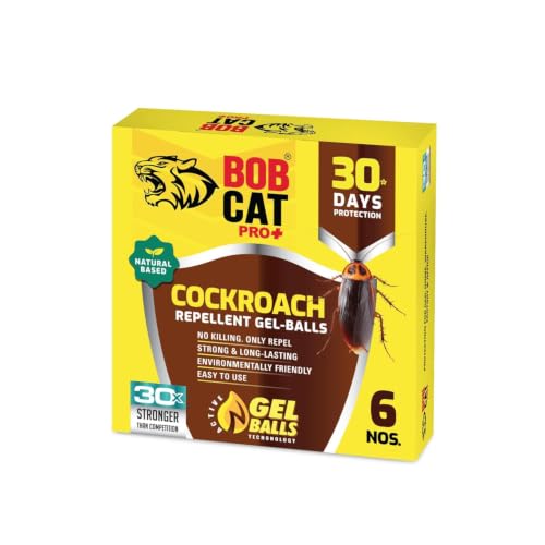 Image of Cockroach Repellent Gel | 100% Herbal & Natural | Most Effective Long-Lasting 30 Days Protection | Strong & Long-Lasting | Eco-Friendly | Easy to Use | For Car, Home, Warehouse, Factory & Office | Pack of 6 | FORMULATION 20X