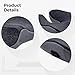 Ergonomic Massage Seat Cushion with Heat, Relief for Coccyx and Posture, 2000Mah Battery, Ideal for Office and Home Use