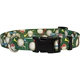 Yellow Dog Design Golf Balls Dog Collar 3/8" Wide and Fits Neck 4 to 9"
