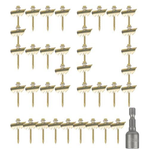50 clavos de alambre para cercas, clavos reutilizables con fijador de alambre, para malla de alambre y cercas tejidas, clavos de alambre para cercas de alambre, fijadores de alambre de cerca, garras