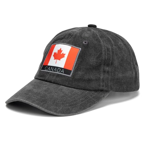 2026 World Cup Canada National Team Baseball Cap,Adjustable Flag Baseball Hat for World Cup Fan Black β image 2