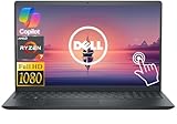Dell Inspiron 15.6" FHD Touchscreen Business Laptop Computer, AMD Ryzen 7 7730U Processor, Windows 11 with AI Copilot, 12GB RAM 512GB Storage (256GB SSD+256GB Docking Set), Numeric Keypad, Black