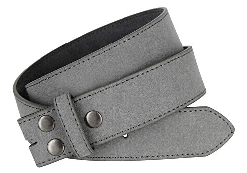 Image of Men's Belt Rounded Edge Heel Bar Buckle Casual Jean Suede Leather Belt 1 1 /2 inch Wide