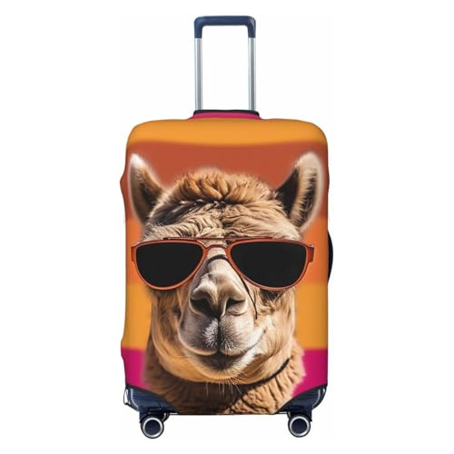 Travel Luggage Cover Camel wearing sunglasses Suitcase Protector Elastic Washable Stretch Suitcase Protector Anti-Scratch Travel Suitcase Cover Fit 18-32 Inch Luggage