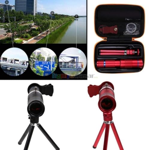 Image of Smars 26X 4K HD Dual Zoom Telephoto Mobile Lens with Tripod, Ultra Wide Angle Universal External Smartphone Camera Lens with Background Blur