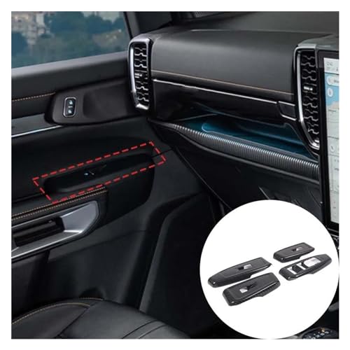 Cadre bouton commande de levage en verre carbone ABS accessoire modification Ranger 2023 - 6