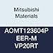 Mitsubishi Materials AOMT123604PEER-M VP20RT Coated Carbide Milling Insert, Class M, Round Honing, Parallelogram 85?, Grade VP20RT, 0.142" Thick, 0.016" Corner Radius (Pack of 10)