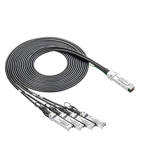 Câble 40G QSFP+ vers 4xSFP+ DAC 1m 10Gtek passif cuivre pour commutateur Cisco
